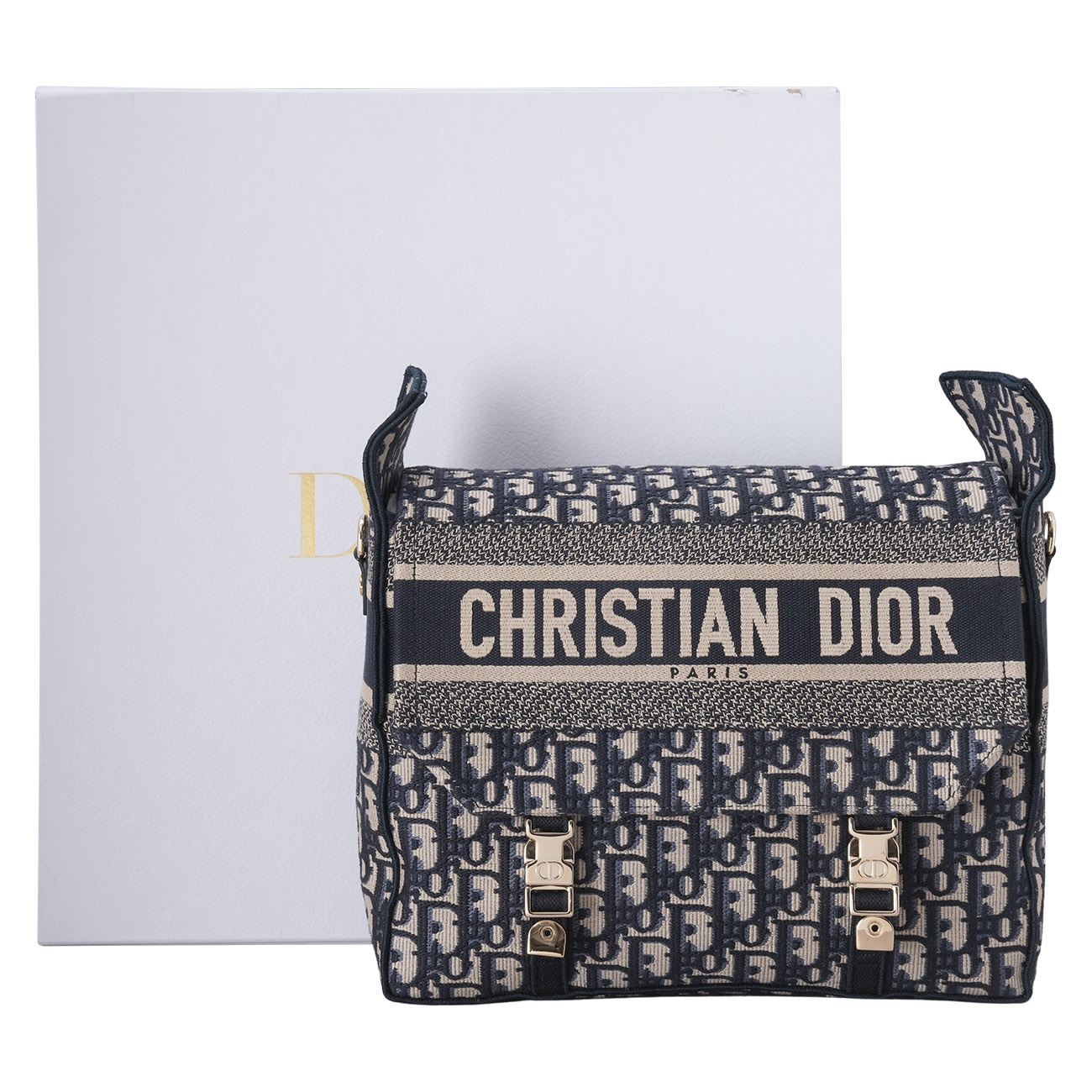 CHRISTIAN DIOR(USED)크리스찬 디올 오블리크 캠프백 미듐